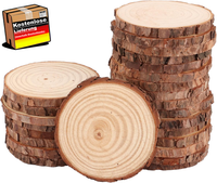 Holzscheiben 9-10 Cm Zum Basteln Diy Dekorationen Paket Mit 25 StüCk