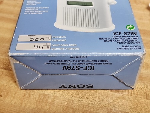 Sony Shower Mate ICF-S79 4Band TV/Weather/FM/AM Radio Discontinued Brand New - Picture 3 of 8