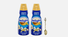 International Delight French Vanilla Coffee Creamer 32oz 2-Pack 1 Spoon