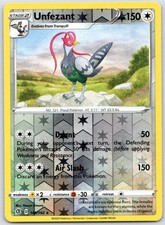 Unfezant 145/192 Rare Rebel Clash Pokemon Reverse Holo Near Mint