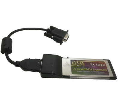 EXSYS EX-1372-2 EXPRESS CARD 2S SINGLE PORT SERIAL RS-232 #GK13631