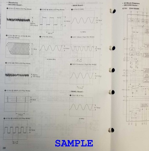 Sony ICF-C1000 Service Manual Original Paper OEM Repair Guide - USA - Bild 5 von 10