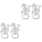 2 Pack Snowman Accessory Wine for Christmas Bottle Stopper