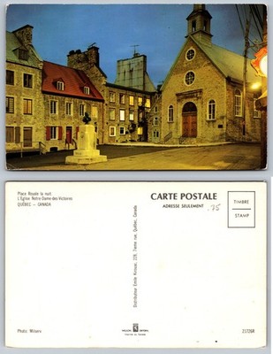 Place Royale Eglise Notre Dame Des Victoires Quebec Postcard