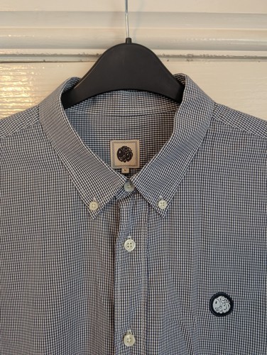 Hübsches grünes langärmliges kariertes Herrenhemd Größe Large Oasis Liam Gallagher - Bild 2 von 9