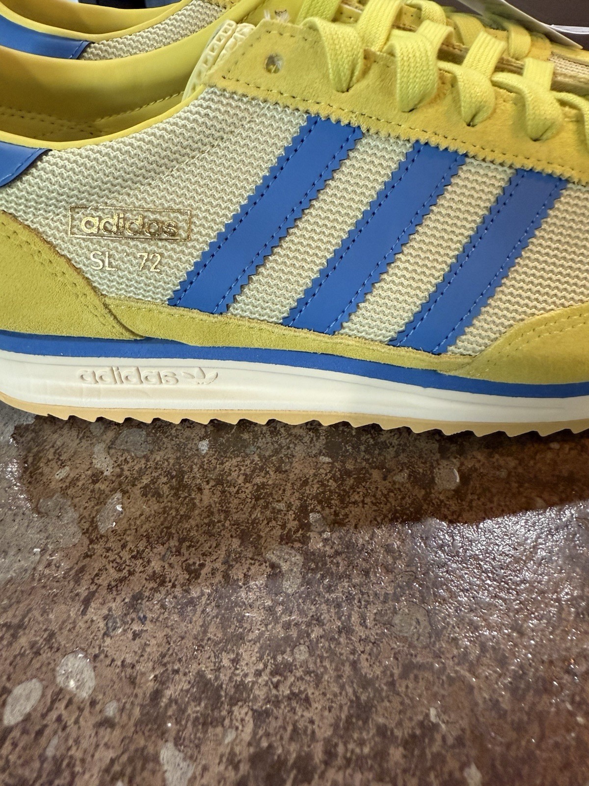 Adidas Men’s SL 72 RS Pure Sulfur Focus Blue Casual Sneaker Shoes Size 9