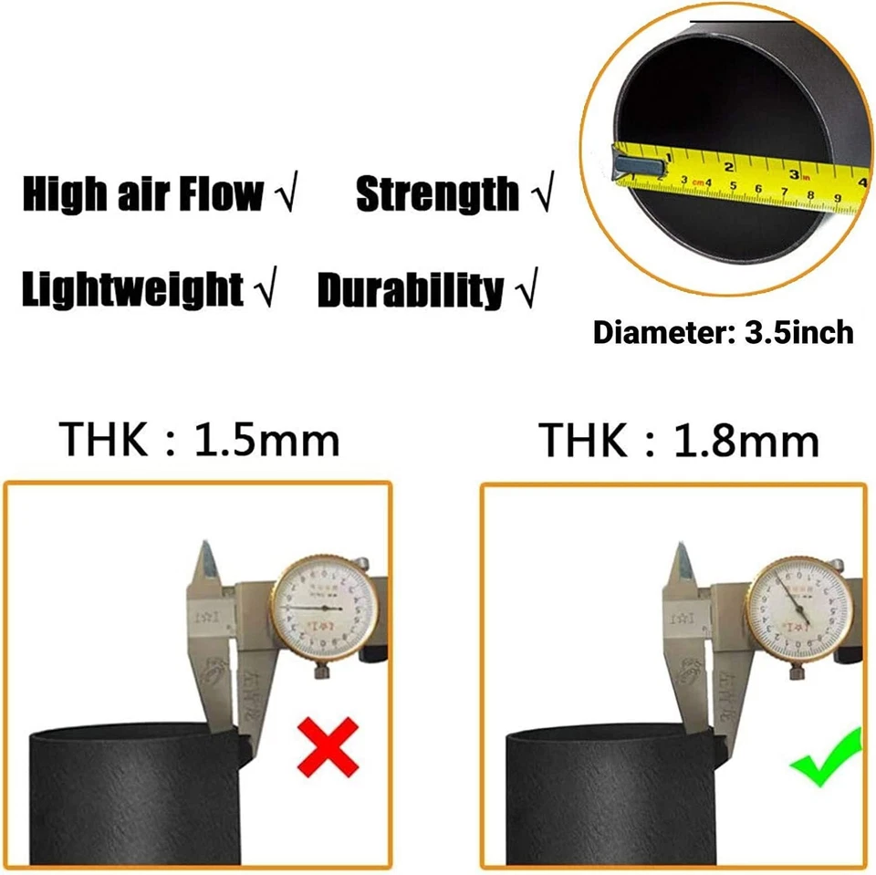 Cold Air Intake Kit w/ Filter for 2014-19 Chevy Silverado GMC 1500 5.3L/6.2L V8 - Изображение 3 из 4