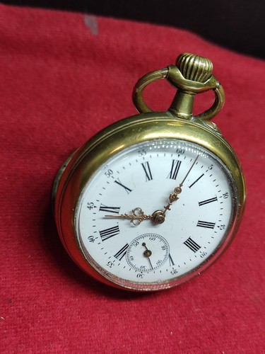Remontoir cilindro, orologio da tasca, funzionante, 169 - Foto 19 di 20