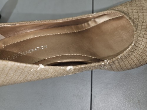 Women’s BCBGeneration Wedge Heel Shoes 6B Tan Wood - Picture 11 of 14