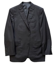 Pal Zileri Black Wool 2-Button Blazer Sport Coat, Size 40S Italy