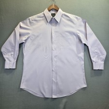 Jos A Bank Traveler Men's Purple Long Sleeve Tailored Fit Dress Shirt Size 17/33