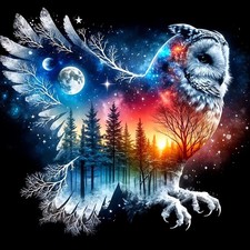 Owl DIY Diamond Art Kits for Adults, Animals 5D Diamond Painting Kits  Gem Pain