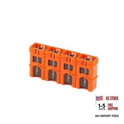 by Powerpax Slimline Battery Storage Container - Holds 4 - 9 Volt Batteries,