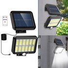 Outdoor Solar Panel Street Wall Light Sensor PIR Motion COB Garden Lamp W/Remote