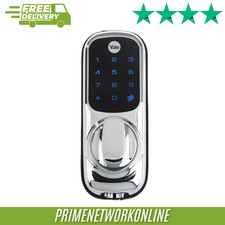 Yale Keyless Smart Digital Door Lock Polished Grey Chrome YD-01-CON ⭐⭐⭐⭐⭐