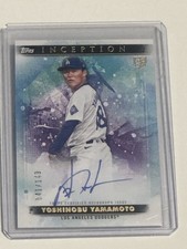 Yoshinobu Yamamoto RC 2024 Topps Inception Emerging Star Auto /149 