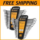 30-Piece Ratcheting SAE & Metric Set, Chrome Vanadium Steel