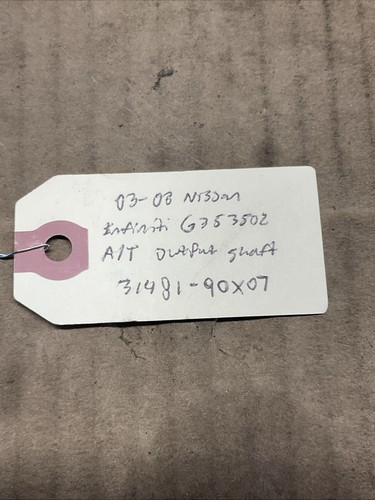 03-06 Infiniti G35 Nissan 350Z Automatic Transmission Output Shaft 31481-90X07 - Bild 10 von 11
