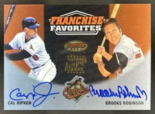 2000 Bowman's Best Cal Ripken Brooks Robinson Franchise Favorites Auto #FR2C