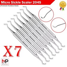 Sickle Scaler 204S Dental Hand Instruments Pro Periodontal Pick Hygiene 7pcs