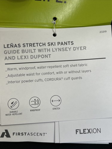 NWT Eddie Bauer Women’s First Ascent Flexion Ski Pants Waterproof Windproof Med - Picture 6 of 12