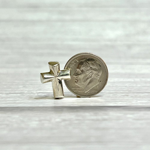 Genuine Tiffany & Co Paloma Picasso Sterling Silver Small Heart Cross Pendant - Picture 6 of 11