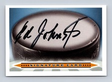 Eddie Johnston Authentic Autographed Signed Hockey Legends Signature Card