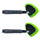 2pcs Windshield Cleaner Microfiber Car Window Cleaning Tool with Handle