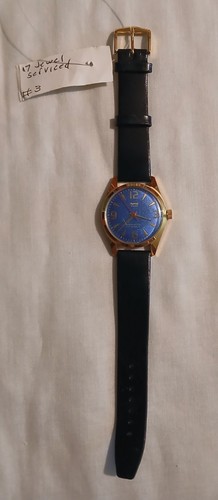 RELOJ PILOTO 17 JOYAS CORREA CUERO GENUINO NEGRO - Imagen 1 de 6