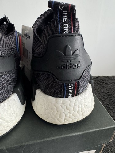 Adidas NMD R1 PK Primeknit - Tricolor Negro - Hombre Reino Unido Talla 10 - BB2887 - Nuevo - Imagen 8 de 14