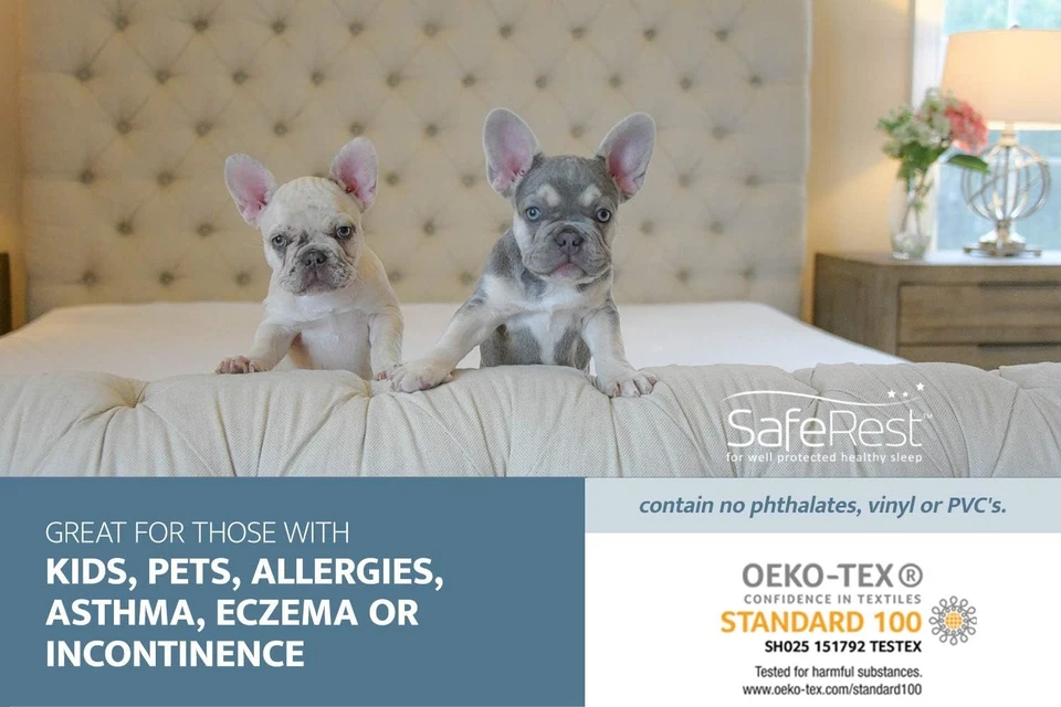 Protector de colchón SafeRest Twin XL (extra largo) Classic Plus, impermeable Foto 3 de 4