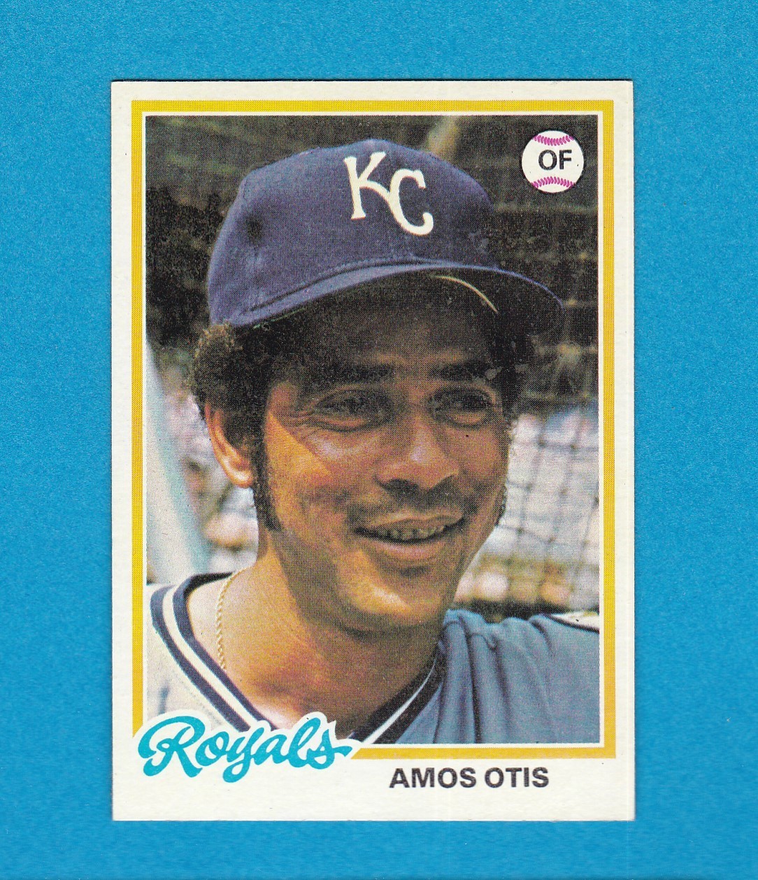 1978 TOPPS BASEBALL SET BREAK 490 AMOS OTIS ROYALS NM/MT