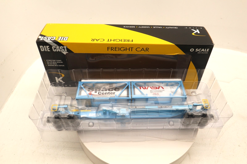 K-Line, O, K771-8011, NASA Die Cast Front Runner w/2 NASA ISO Tanks, 9295072,NIB - Picture 2 of 23