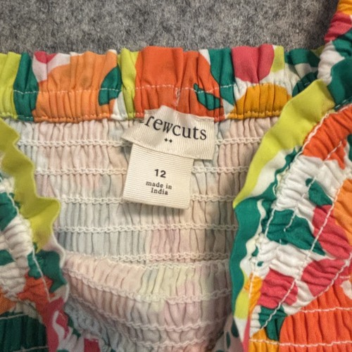 J Crew Crewcuts Dress Girls 12 Yellow Lemon Fruit Print Sundress Summer - Picture 6 of 16