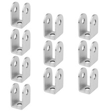 10 Pcs U Bracket for 3/4â€ Panels Bracket Stamped 304 Stainless Steel with Bru