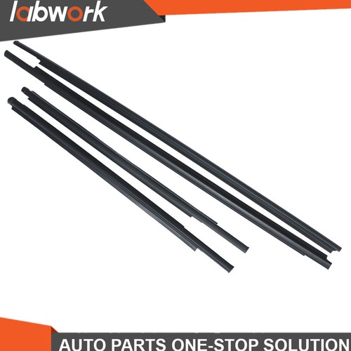 Labwork 4Pcs Outside Window Weatherstrip Seal Belts For 2007-2016 Yaris Sedan - Picture 9 of 10