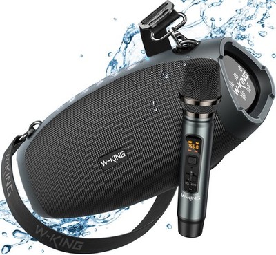Bluetooth Lautsprecher Groß mit kabellosem Mikrofon,120W Max