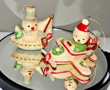 Ornaments, Greg Guedel for Bethany Lowe Hand painted ornaments