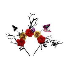 Lightweight Hair Accessory With Deer Horns Headbands For Themed Celebrations