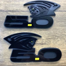 Reaper Badges Emblem Yellow Eye Dot for 5.0 Fender Angry Agressive Coyote Black