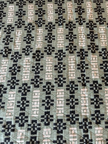 GreenRow Louie Coverlet Throw 93”x96” Green/Black NWOT OPEN BOX READ - Picture 4 of 6