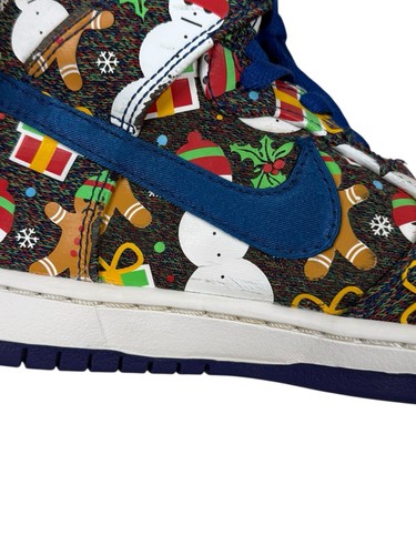 Nike Concepts x SB Dunk Pro Mens US 4.5 High Ugly Christmas Sweater 881758 446 - Picture 16 of 21