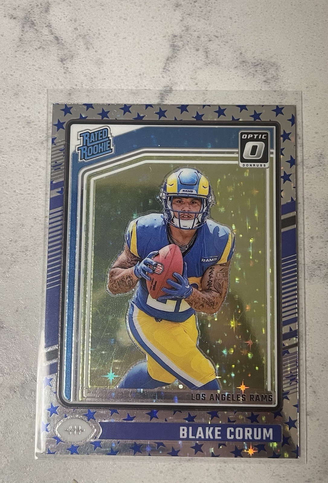 2024 Panini Donruss Optic - Rated Rookie Blake Corum #208 Rocket Prizm (RC)