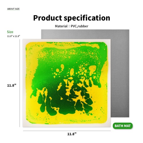 6 Pack 12" X 12" Sensory Tiles for Activity Play Centers for Children, Liquid... - Picture 6 of 8