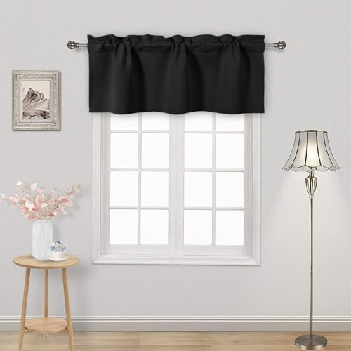 Küche Volant Stange Tasche Tier Volant Vorhang 42" B x 12" L (1er Pack) Schwarz - Bild 3 von 8