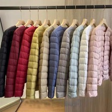 Men's Duck Down Goose Jacket Winter Puffer Packable Ultralight Stand Bubble Coat