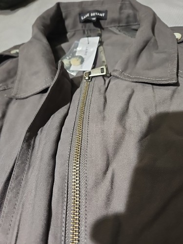 Nuevo con etiquetas Chaqueta Lane Bryant Para Mujer 18/20 Verde Utilidad Campo Bolsillos a Presión con Cremallera Safari - Imagen 6 de 10