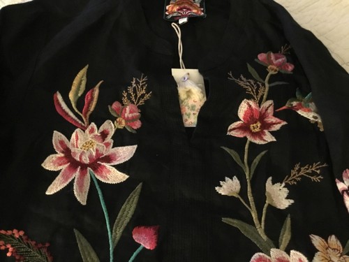 Johnny Was Pullover Larg Blace Embroidered Shirt Blouse NWT - Bild 5 von 9