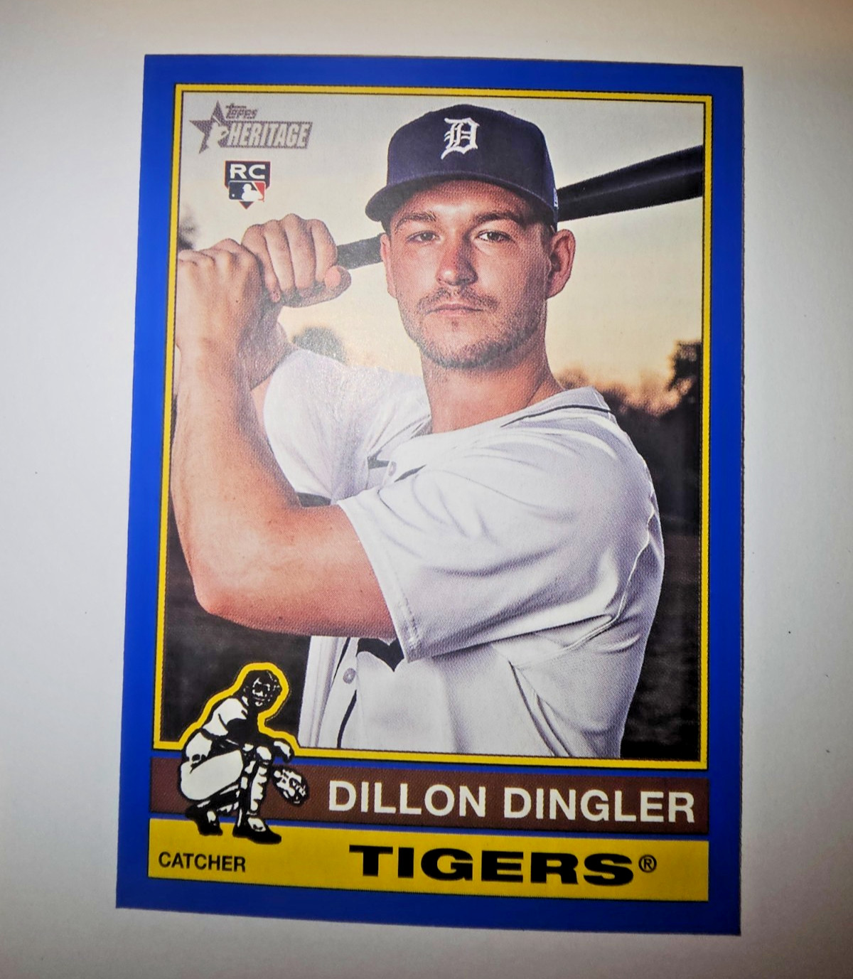 2025 Topps Heritage - Dillon Dingler #130 Dark Blue Border (RC)
