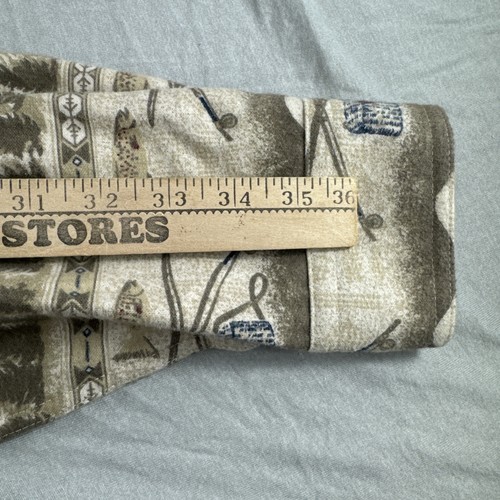 Vintage Woolrich Chamois Flanell Herren XLT Beige Angeln Knopfleiste Outdoor NEU - Bild 4 von 6